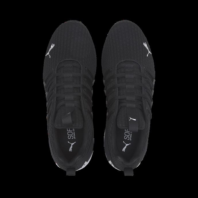 Puma Canada Axelion Block Noir-blanc Chaussures De Course Pour Hommes
