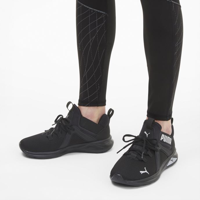Puma Canada Enzo 2 Chaussures De Course Pour Femmes Noir-argent Métallisé