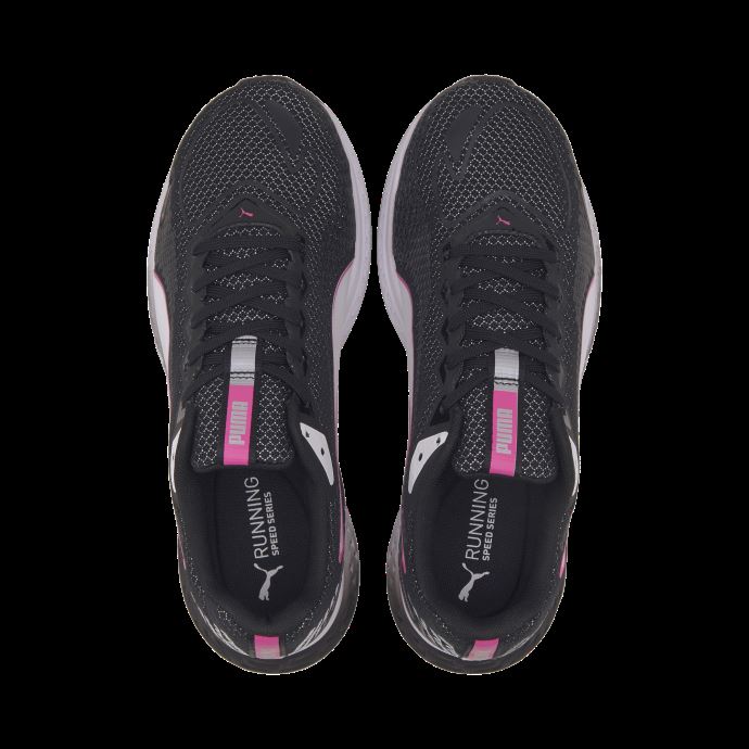 Puma Canada Speed Sutamina 2 Chaussures De Course Pour Femmes Noir-blanc-rose Lumineux
