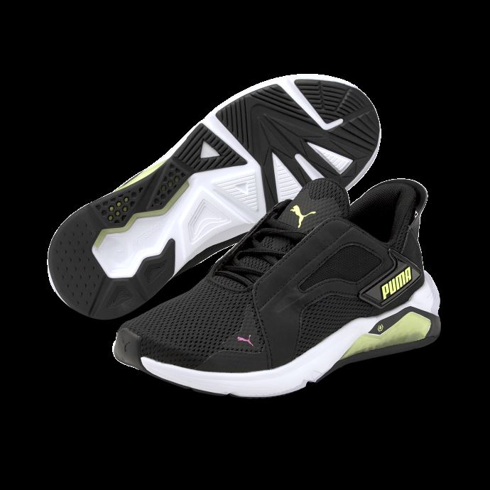 Puma Canada Lqdcell Method Chaussures D'entraînement Pour Femmes Noir-jaune Pétillant-rose Lumineux
