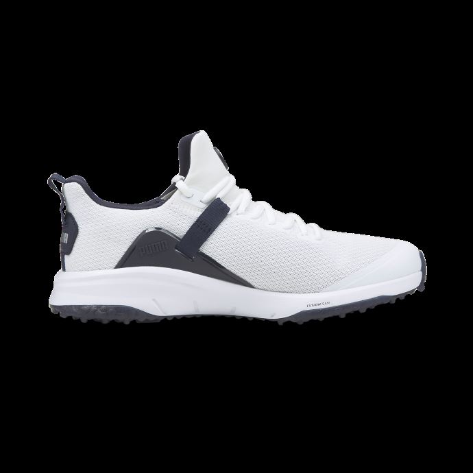 Puma Canada Fusion Evo Chaussures De Golf Pour Hommes Blazer Blanc-bleu Marine
