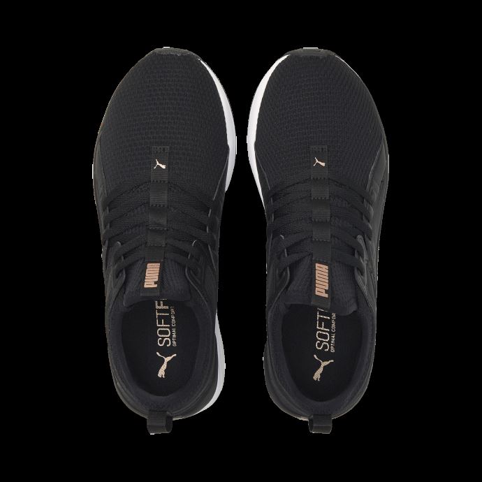 Puma Canada Softride Sophia Chaussures De Course Pour Femmes Noir-or Rose
