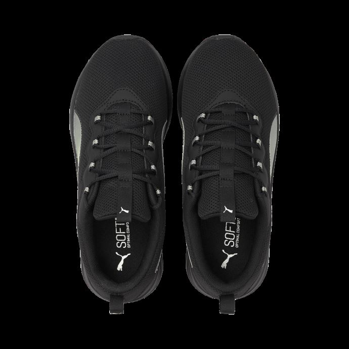 Puma Canada Chaussures De Course Pour Femme Softride Sophia Easy Noir-argent Métallisé
