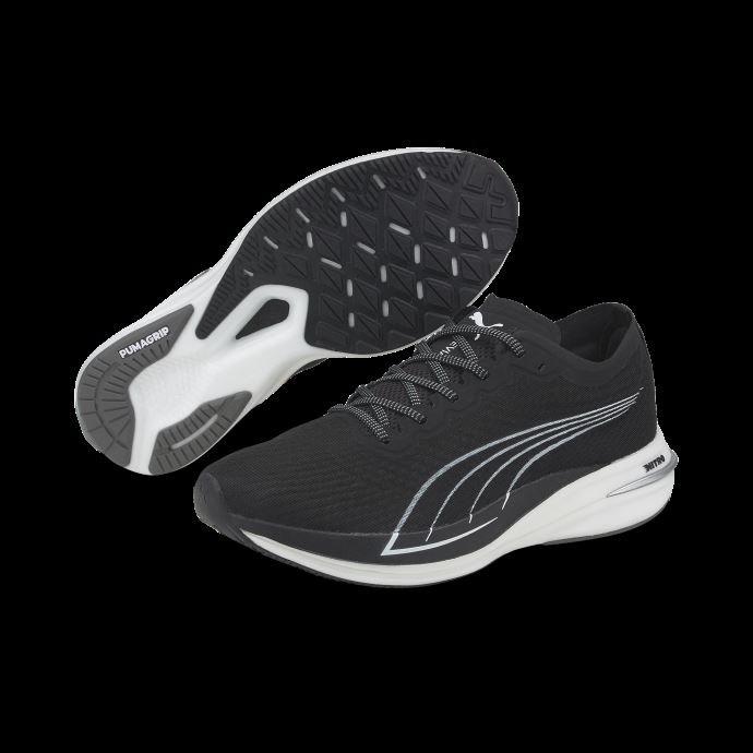 Puma Canada Deviate Nitro Chaussures De Course Pour Hommes Noir Et Blanc