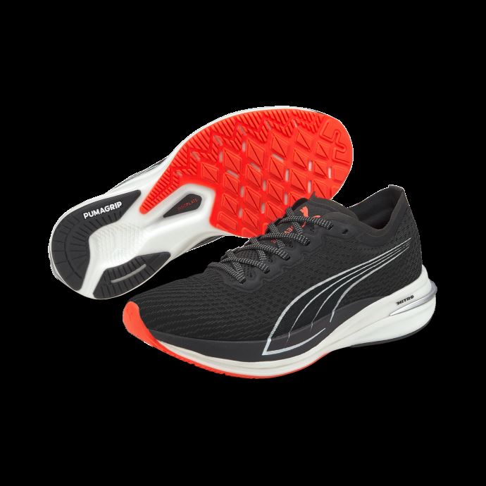 Chaussures De Running Puma Canada Deviate Nitro Pour Femme Black-lava Blast
