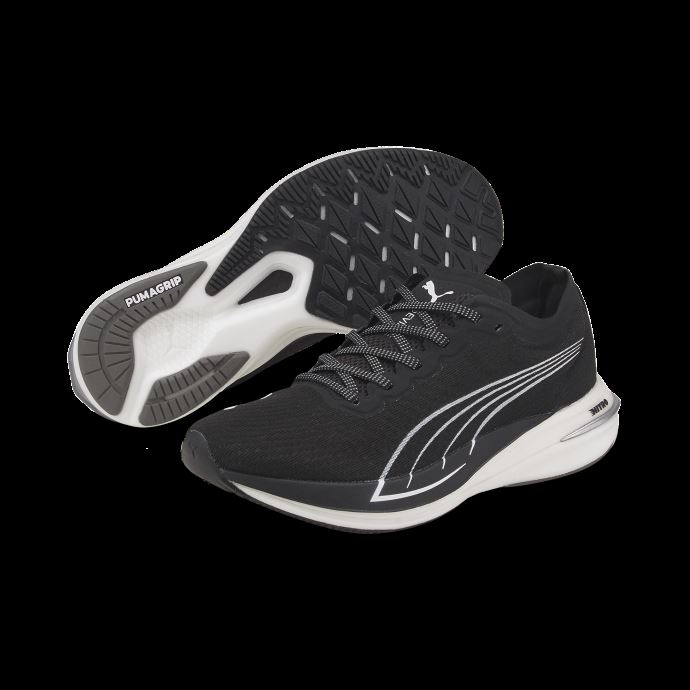 Puma Canada Deviate Nitro Chaussures De Course Pour Femmes Noir Et Blanc
