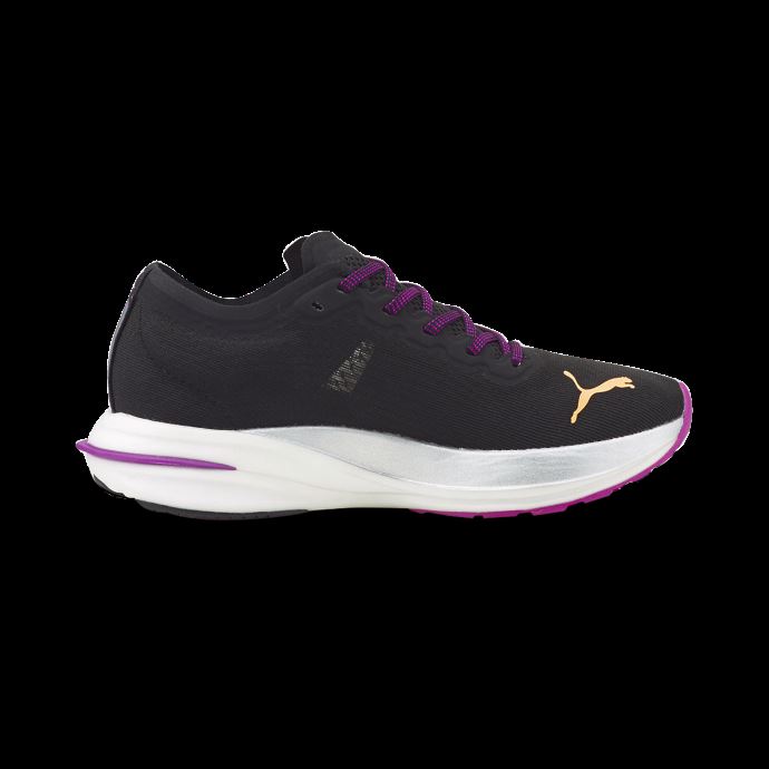 Deviate Nitro Chaussures De Course Pour Femmes Puma Canada Noir-neon Citron
