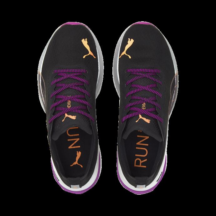 Deviate Nitro Chaussures De Course Pour Femmes Puma Canada Noir-neon Citron
