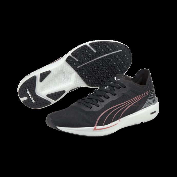 Noir-blanc-elektro Peach Liberate Nitro Chaussures De Course Pour Femmes Puma Canada
