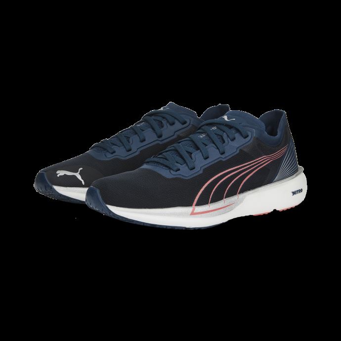 Puma Canada Liberate Nitro Femmes Chaussures De Course Marine Bleu-carnation Rose