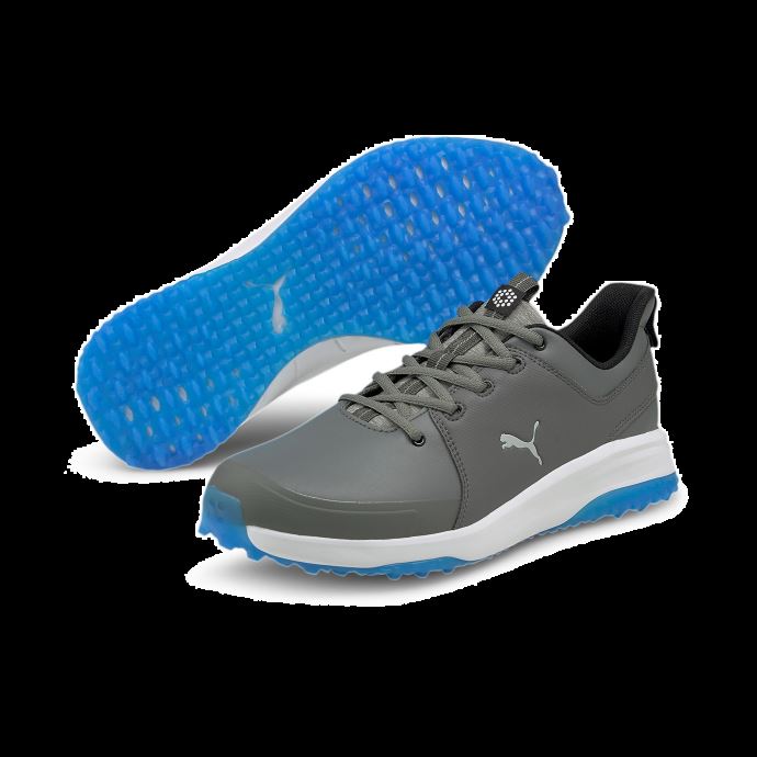 Puma Canada Grip Fusion Pro 3.0 Chaussures De Golf Pour Hommes Calme Ombre-argent-ibiza Bleu