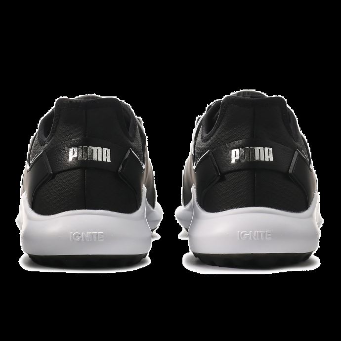 Puma Canada Chaussures De Golf Pour Hommes Ignite Fasten8 Disc Noir-argent-blanc
