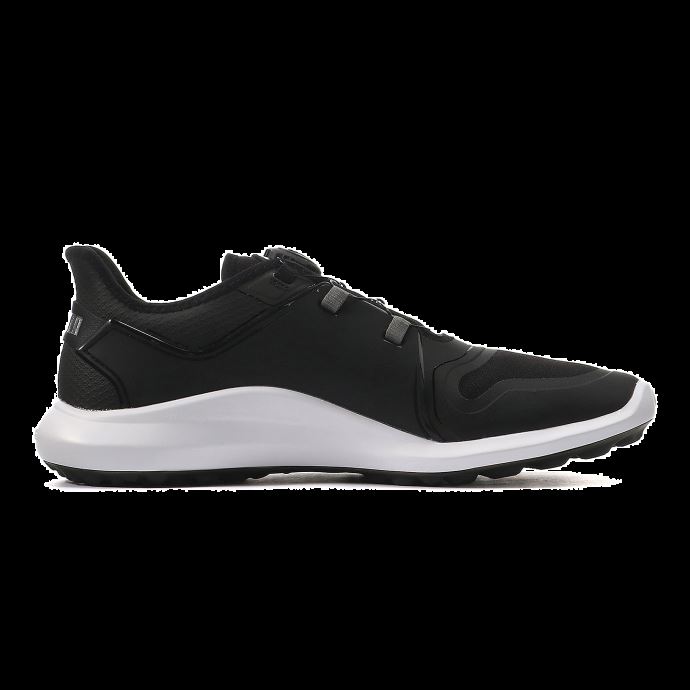 Puma Canada Chaussures De Golf Pour Hommes Ignite Fasten8 Disc Noir-argent-blanc
