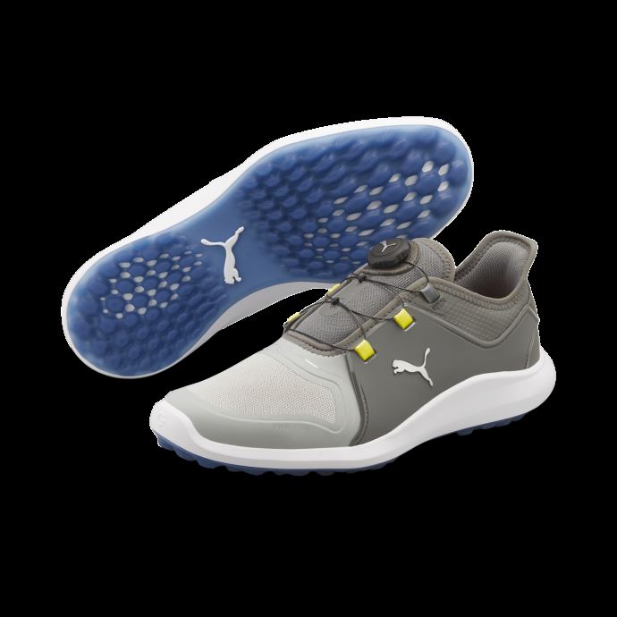 Puma Canada High Rise-silver-quiet Shade Ignite Fasten8 Disc Chaussures De Golf Pour Homme