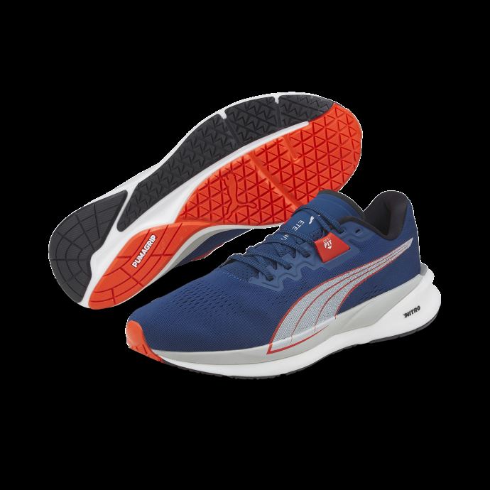 Chaussures De Course Eternity Nitro Pour Hommes Bleu-cerise-tomate-blanc Voile Puma Canada
