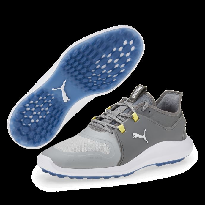 Puma Canada Ignite Fasten8 Large Chaussures De Golf Pour Hommes Taille Haute-argent-ombre Silencieuse