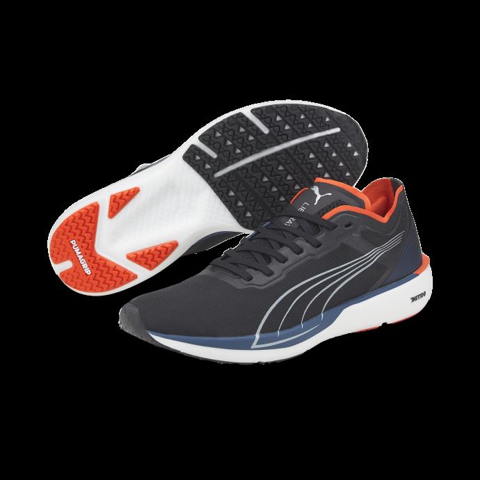 Chaussures De Course Liberate Nitro Pour Hommes Black-cherry Tomato-voile Bleu Puma Canada