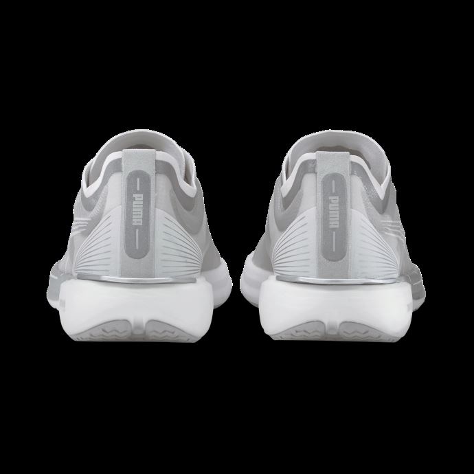 Puma Canada Liberate Nitro Cooladapt Blanc-gris Violet-argent Chaussures De Course Pour Femmes
