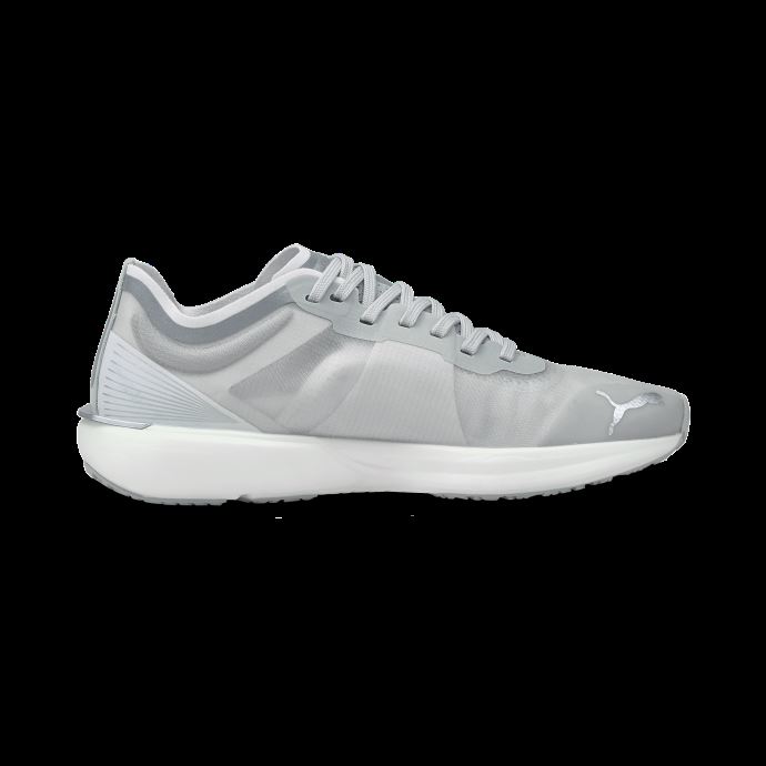 Puma Canada Liberate Nitro Cooladapt Blanc-gris Violet-argent Chaussures De Course Pour Femmes
