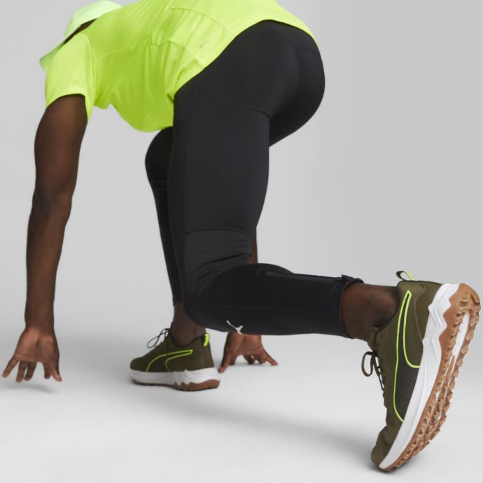 Meilleures Chaussures De Course En Mousse Xterra Deep Olive-lime Squeeze Puma Canada
