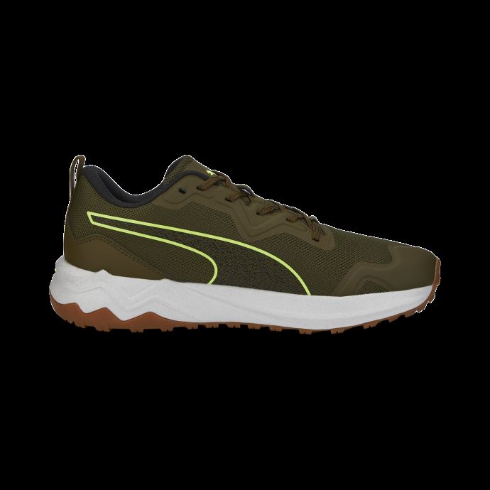 Meilleures Chaussures De Course En Mousse Xterra Deep Olive-lime Squeeze Puma Canada
