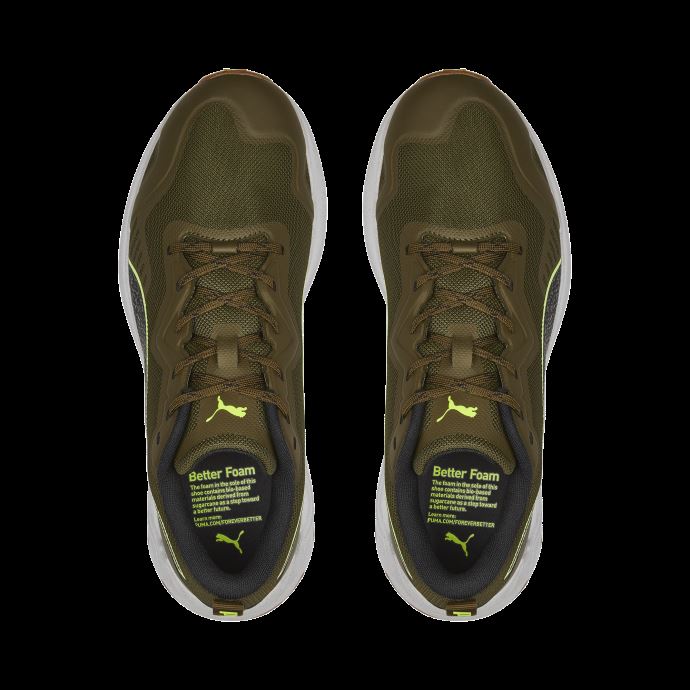Meilleures Chaussures De Course En Mousse Xterra Deep Olive-lime Squeeze Puma Canada
