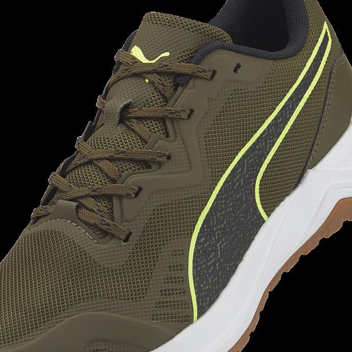 Meilleures Chaussures De Course En Mousse Xterra Deep Olive-lime Squeeze Puma Canada

