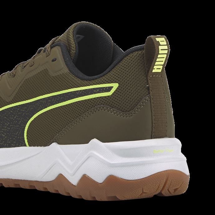 Meilleures Chaussures De Course En Mousse Xterra Deep Olive-lime Squeeze Puma Canada
