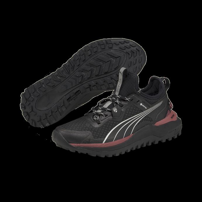 Chaussures De Course Puma Canada Voyage Nitro Gore-tex Pour Femme Noir-mauvewood-argent