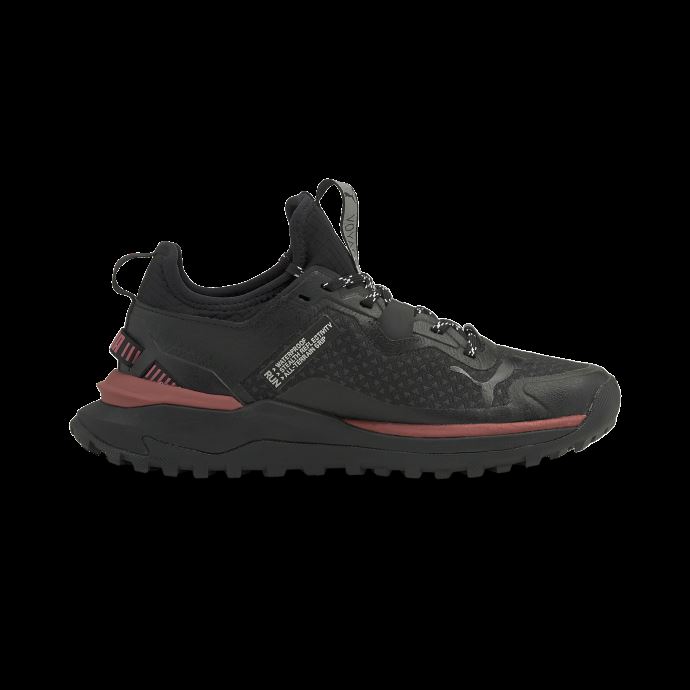 Puma Canada Noir-mauvewood-argent Voyage Nitro Gore-tex Femmes Chaussures De Course
