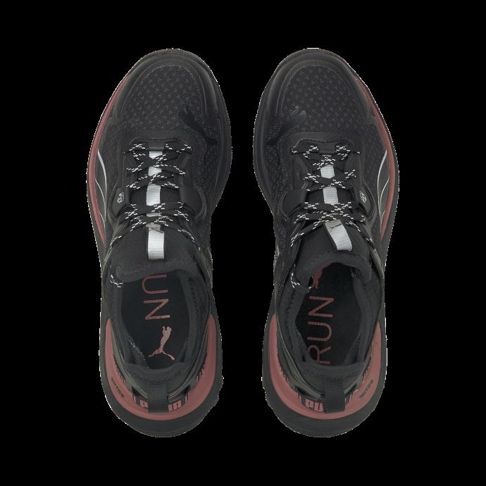 Puma Canada Noir-mauvewood-argent Voyage Nitro Gore-tex Femmes Chaussures De Course
