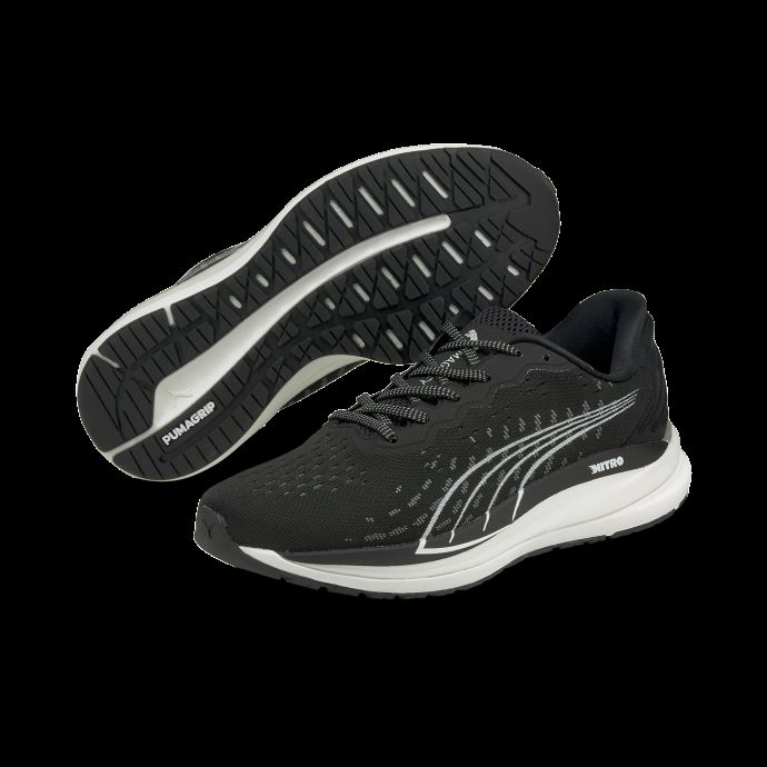 Puma Canada Magnify Nitro Chaussures De Course Pour Femme Noir-castlerock-blanc