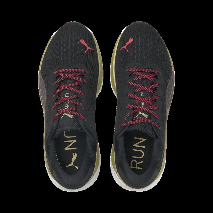 Puma Canada Magnify Nitro Femmes Chaussures De Course Noir-sunblaze
