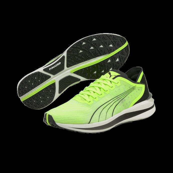 Puma Canada Electrify Nitro Hommes Chaussures De Course Vert éblouissant-noir