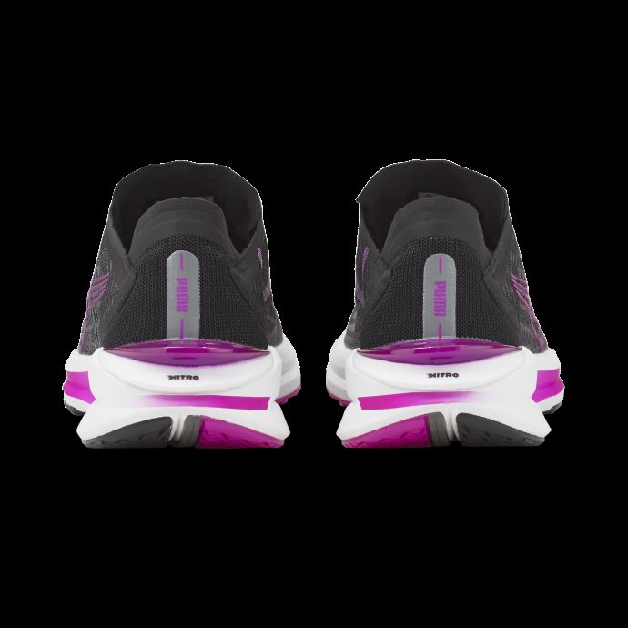 Puma Canada Noir-castlerock-deep Orchid Electrify Nitro Chaussures De Course Pour Femmes
