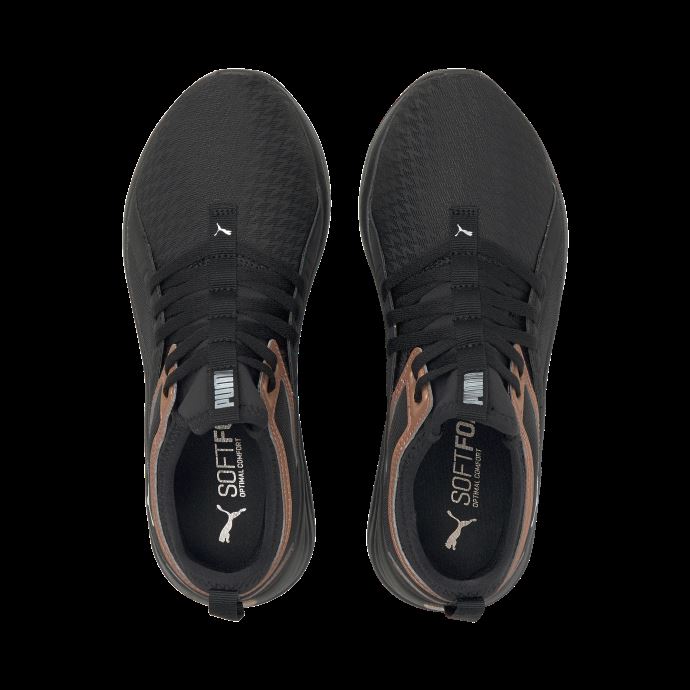 Puma Canada Chaussures De Course Softride Sophia Q4 Shine Noir Et Or Rose
