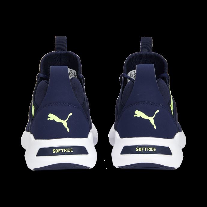 Puma Canada Softride Enzo Nxt Bleu Marine-rapide Jaune Chaussures De Course Pour Hommes
