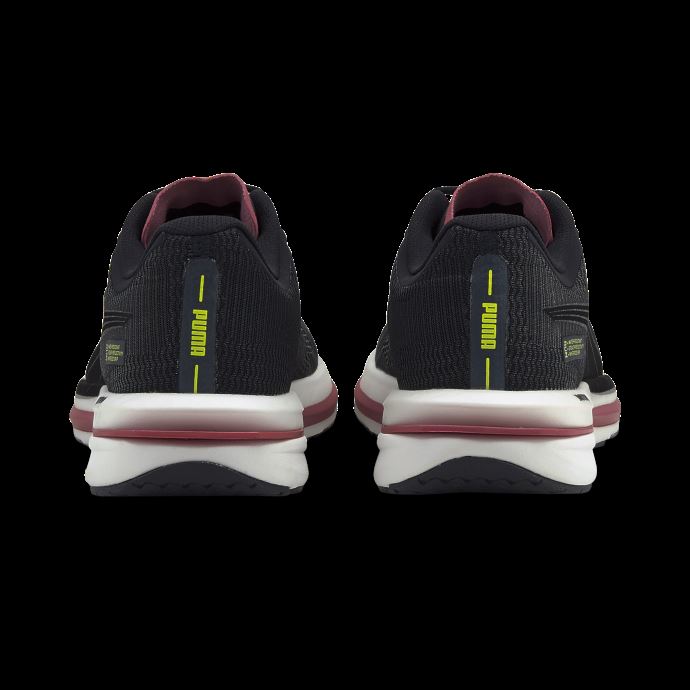 Puma Canada Velocity Nitro Wtr Chaussures De Course Pour Femmes Noir-argent-jaune Lueur
