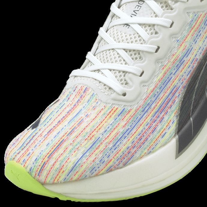 Puma Canada Blanc-vert éblouissant Deviate Nitro Sp Baskets De Course Pour Femme
