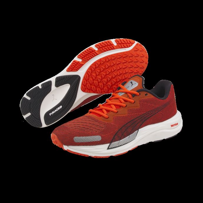 Velocity Nitro 2 Hommes Chaussures De Course Puma Canada Cerise Tomate-noir