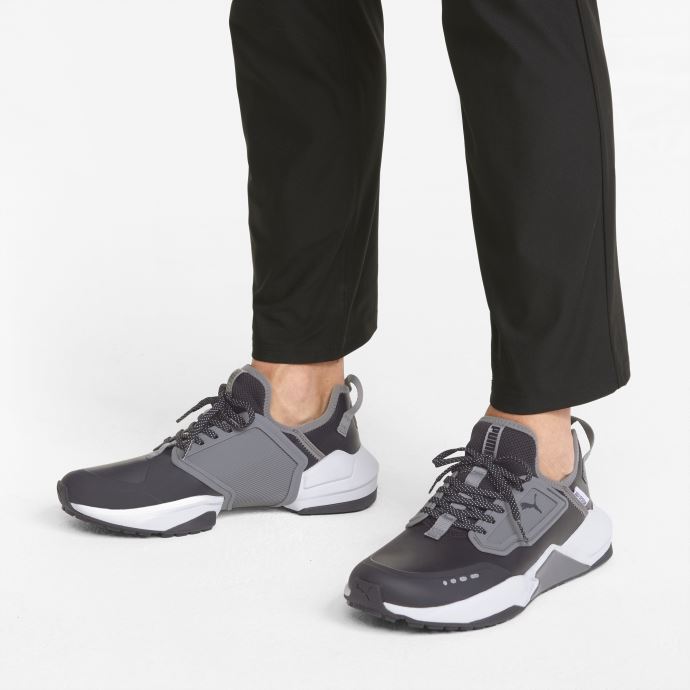 Puma Canada Black-quiet Shade-black Chaussures De Golf Gs.one

