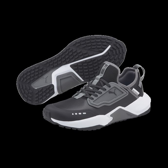 Puma Canada Black-quiet Shade-black Chaussures De Golf Gs.one
