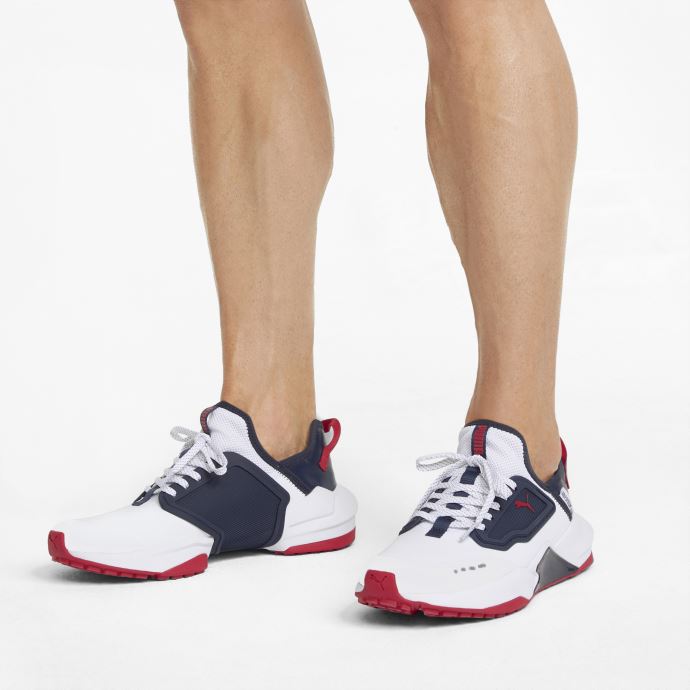 Blanc-marine Blazer-ski Patrouille Gs.one Chaussures De Golf Puma Canada
