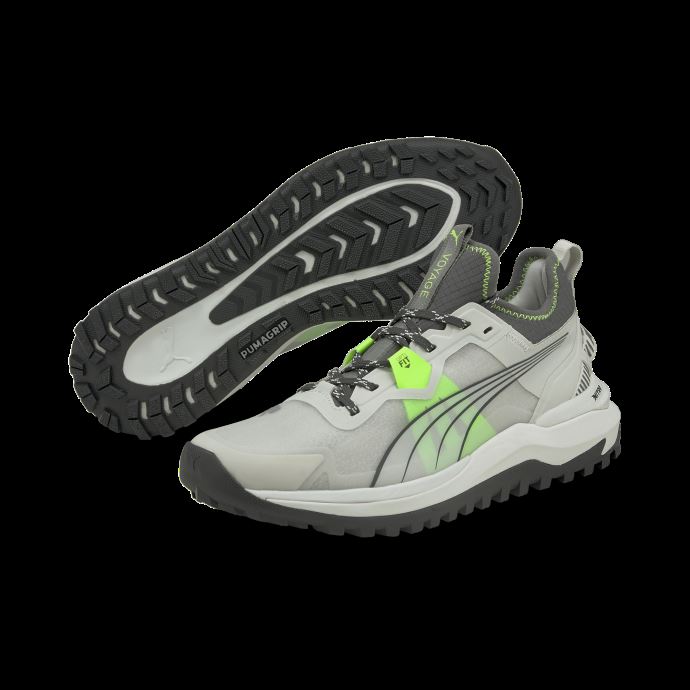 Puma Canada Voyage Nitro Chaussures De Course Sur Sentier Pour Hommes Nimbus Vert Nuage-asphalte