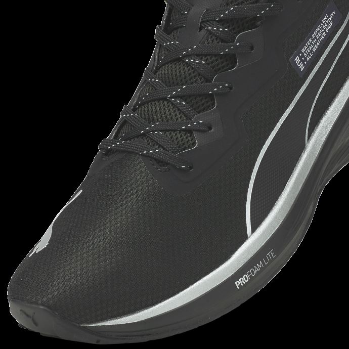 Puma Canada Noir-argent Aviator Wtr Chaussures De Course
