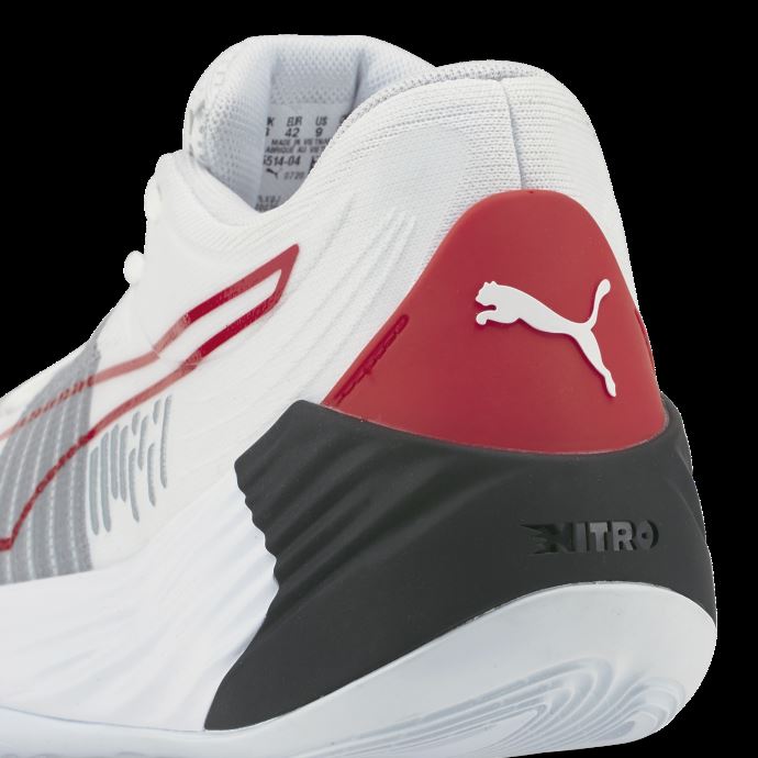 Puma Canada Chaussures De Basketball Fusion Nitro Blanc à Haut Risque Rouge
