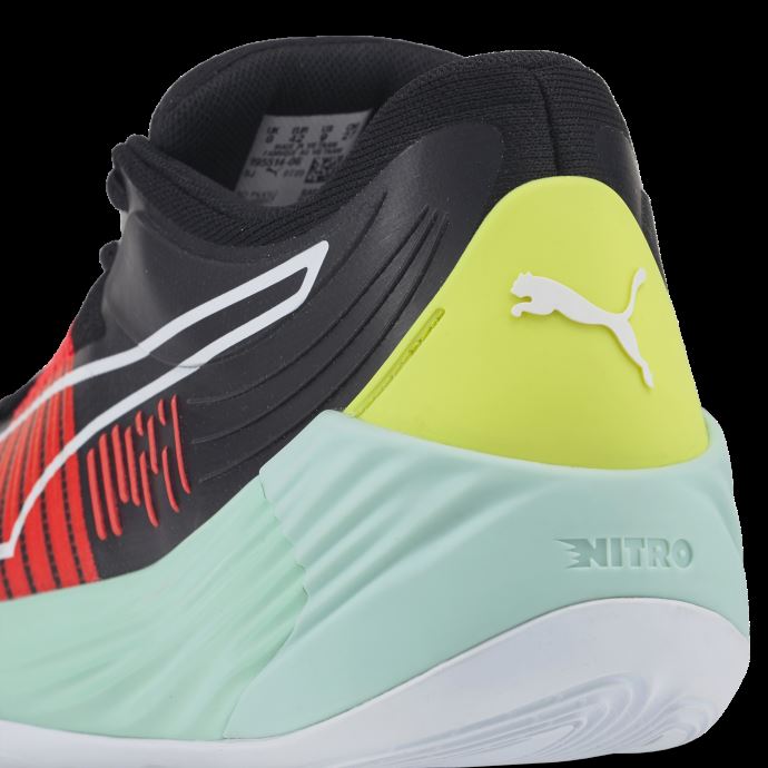 Puma Canada Fusion Nitro Chaussures De Basket Noir-eggshell Bleu
