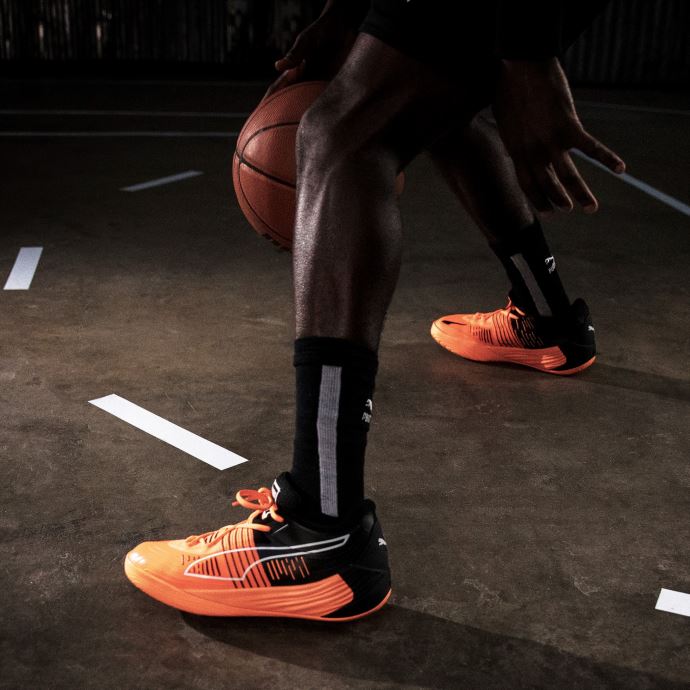 Chaussures De Basket Fusion Nitro Puma Canada Neon Citron-noir
