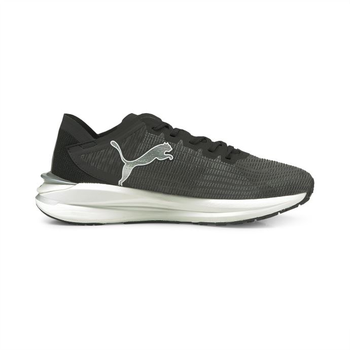 Puma Canada Electrify Nitro Baskets Grands Enfants Blanc-argent Métallisé-noir
