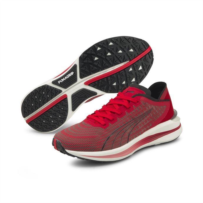 Puma Canada Blanc-haut Risque Rouge-noir Electrify Nitro Baskets Grands Enfants